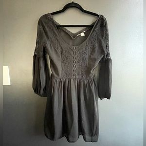 Black Puff Sleeve Dress